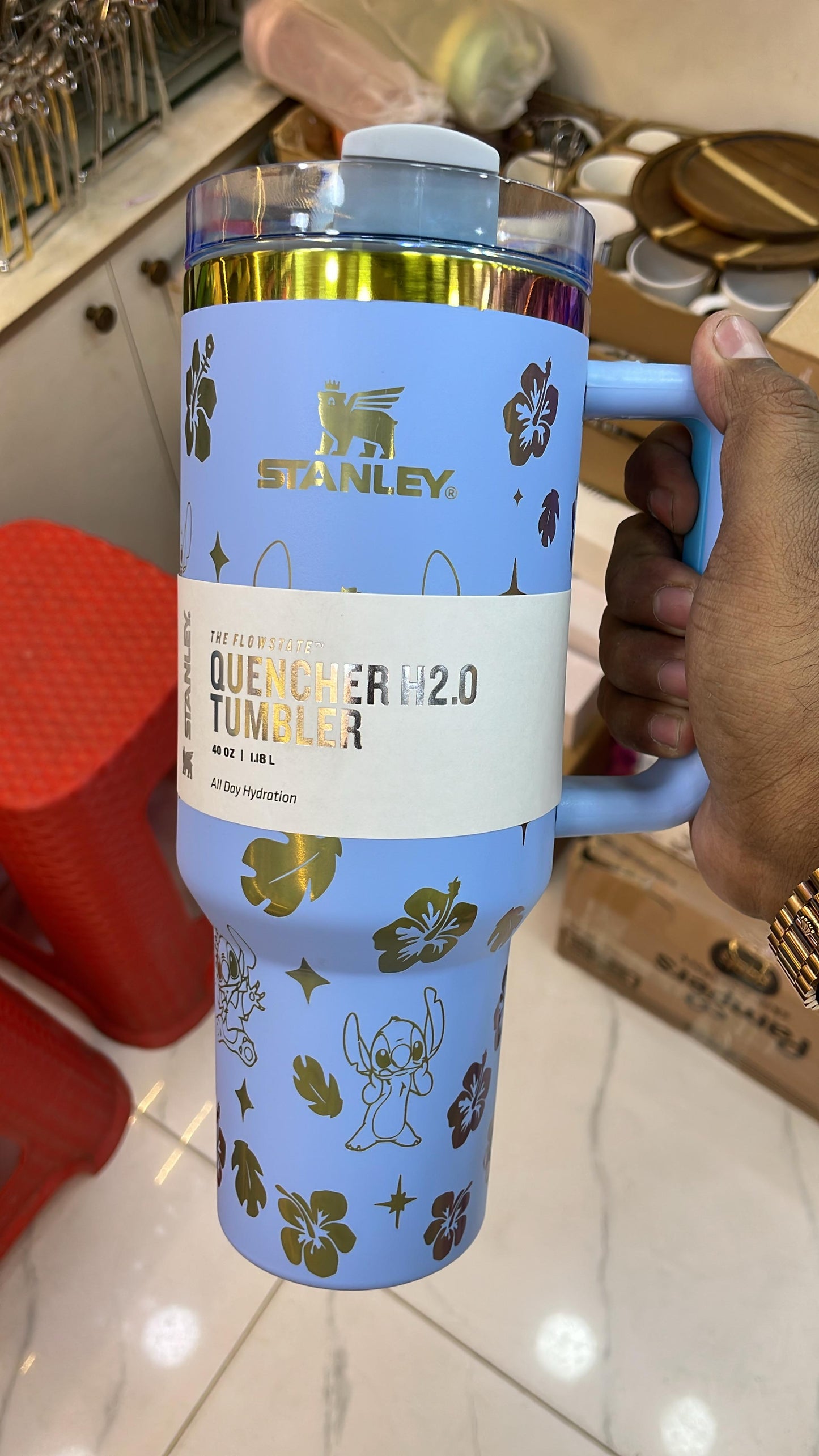 Stanley 1200ML Tumbler Stitch Light Blue