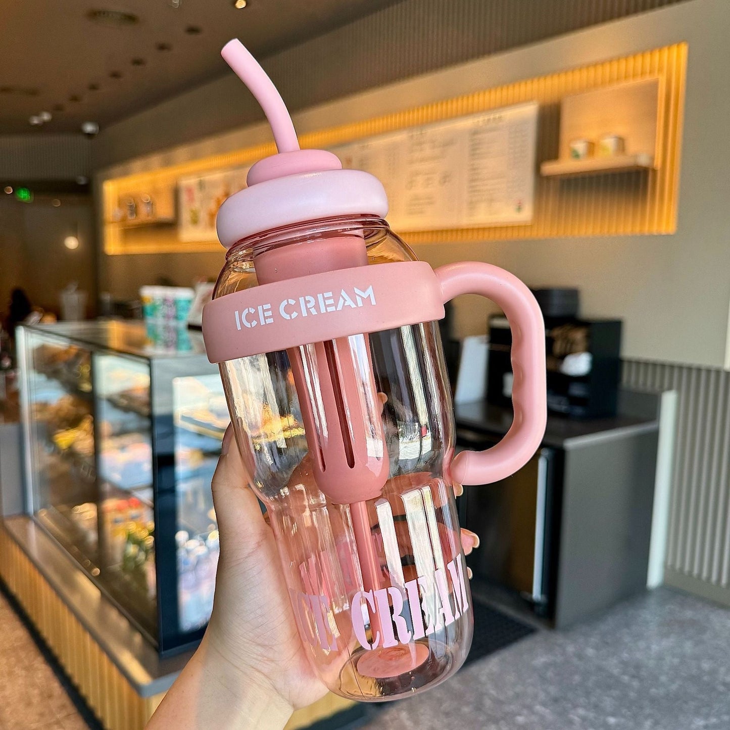1300ML Ice Cream Sport Water Bottle