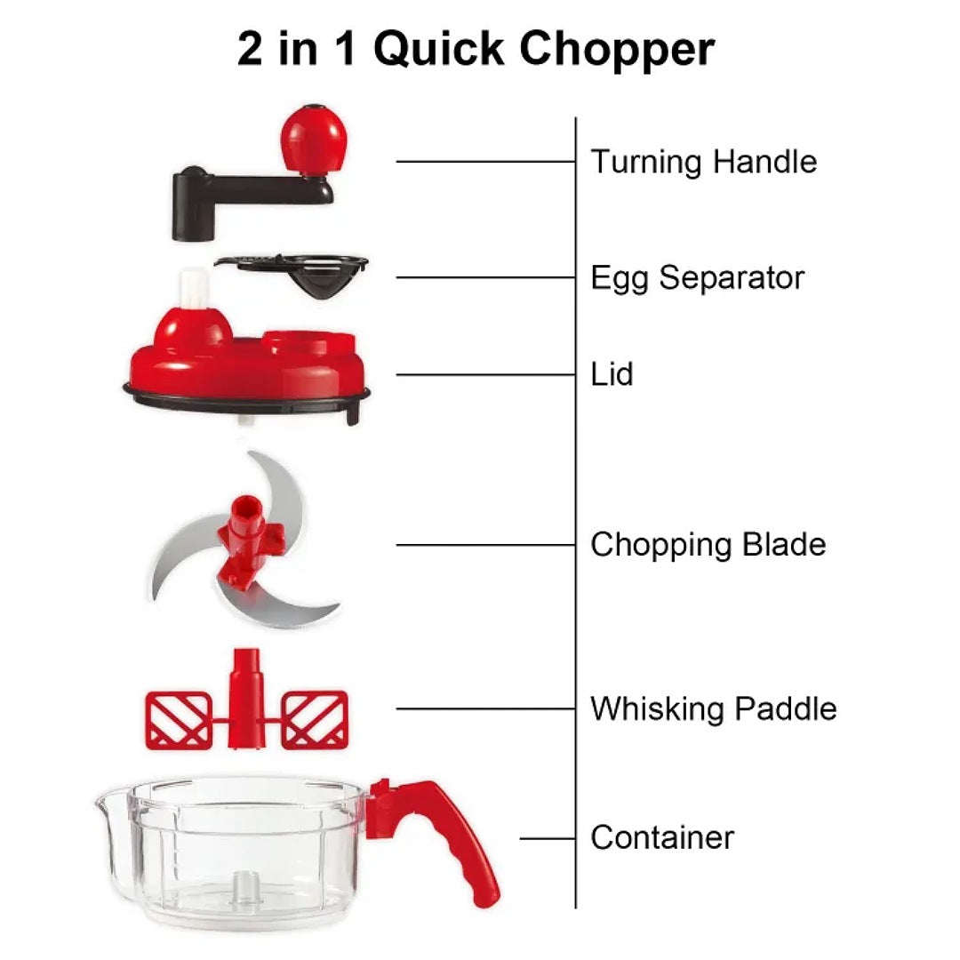 HAND CHOPPER MANUAL UPTO 10 FUNCTIONS