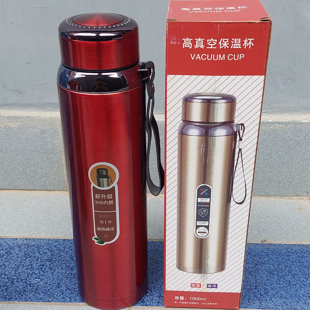 STAINLESS STEEL 1000ML WATER BOTTLE