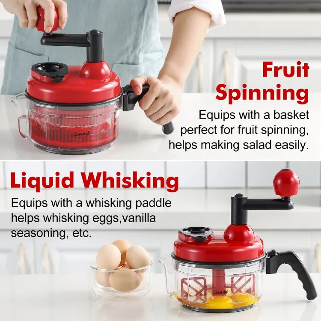 HAND CHOPPER MANUAL UPTO 10 FUNCTIONS