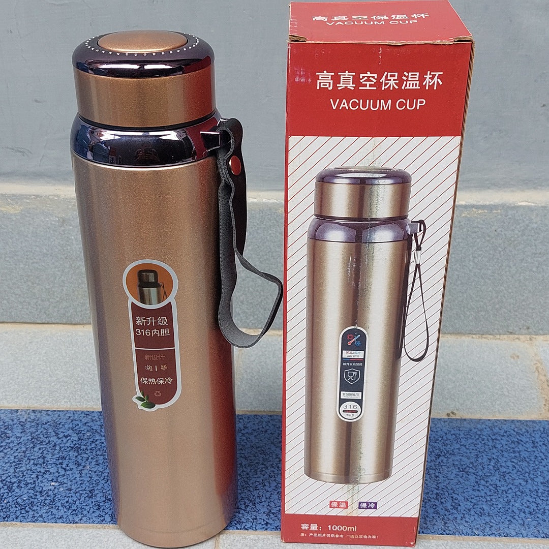 STAINLESS STEEL 1000ML WATER BOTTLE