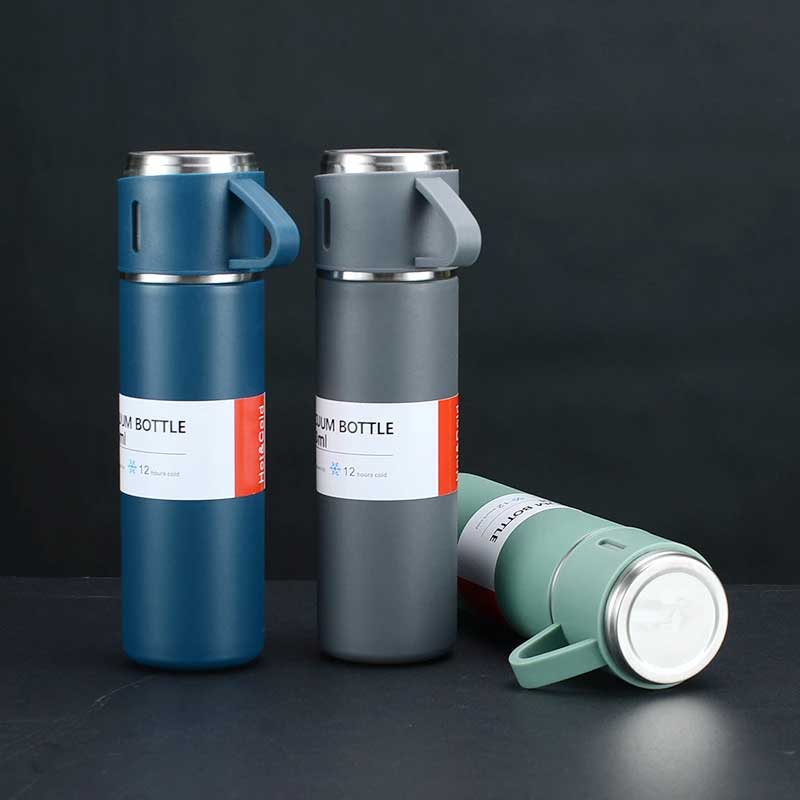 500ML Stainless Steel Vacuum Flask Set