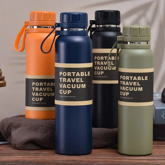 Portable 1000ML Stainless Steel Vacuum Bottle