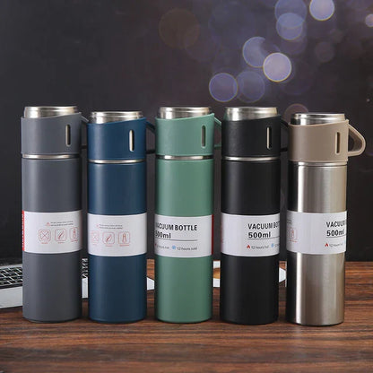 500ML Stainless Steel Vacuum Flask Set